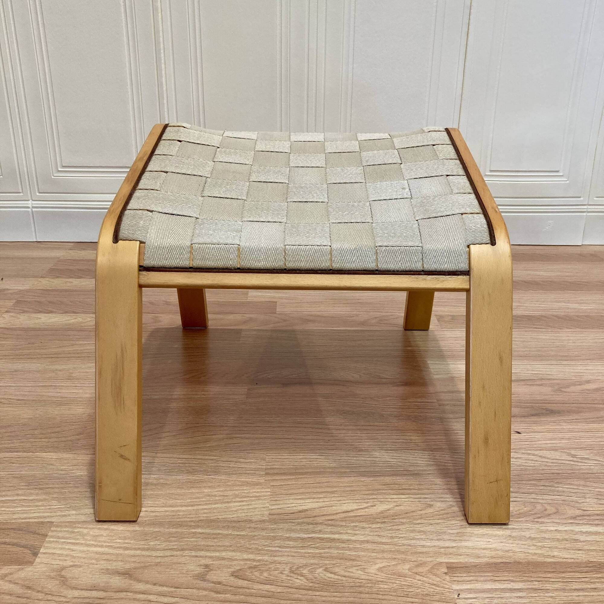 Swivel armchair and matching ottoman, Scandinavian design, 1960s.