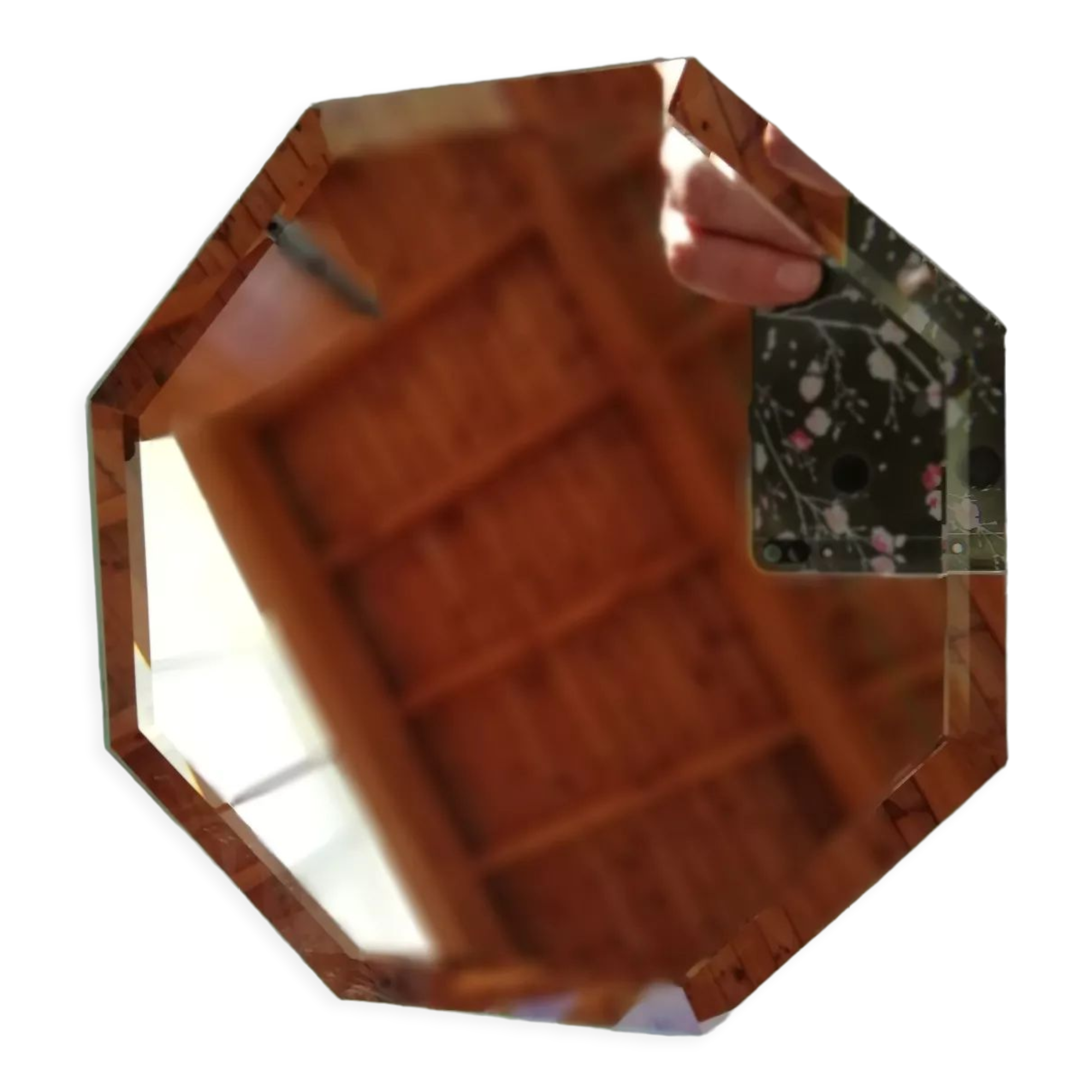 Miroir octogonal biseauté