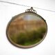 Art nouveau bronze mirror, art deco mirror, oval mirror, beveled mirror, wall decoration, mirror