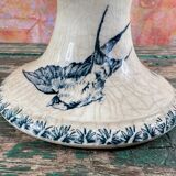 Gien bird-decorated footed cup