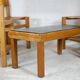Ensemble de 4 chaises et table basse Maison Regain, France, circa 1970