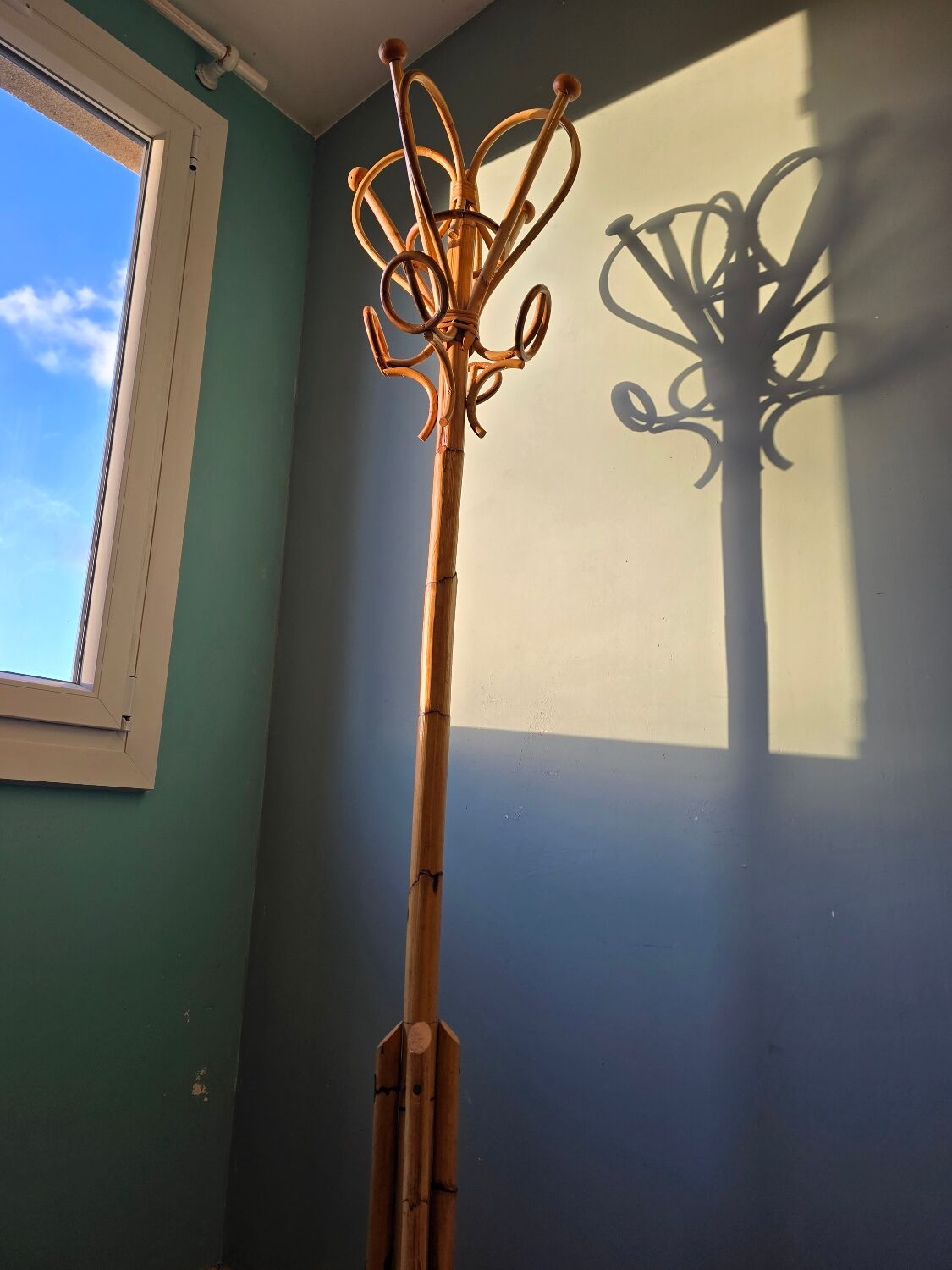 1960 bamboo coat rack