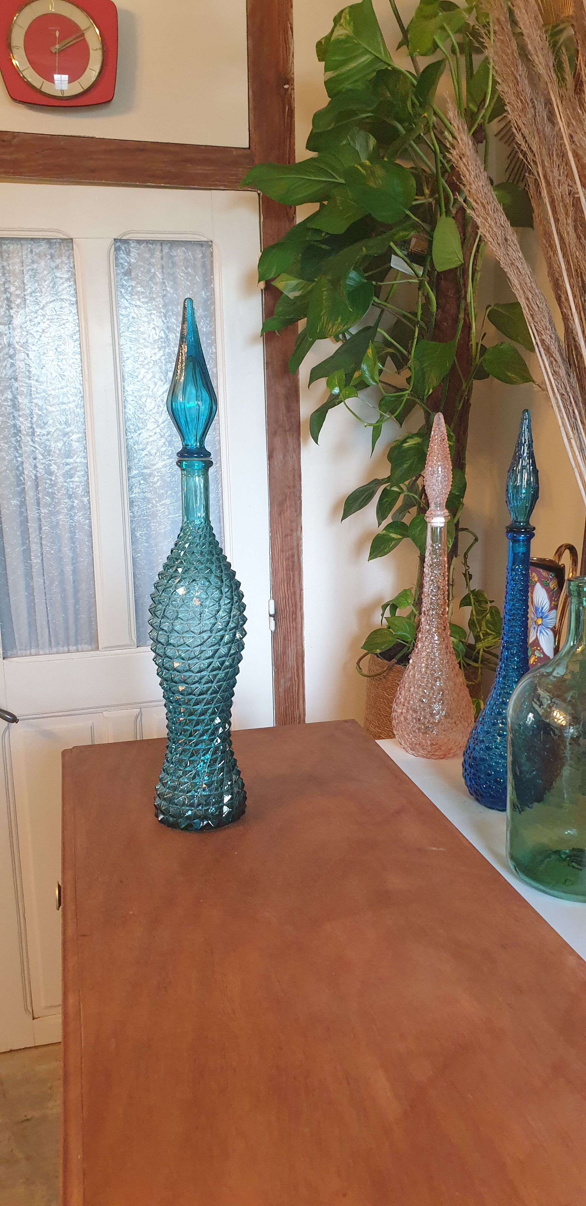 Polished glass bottle