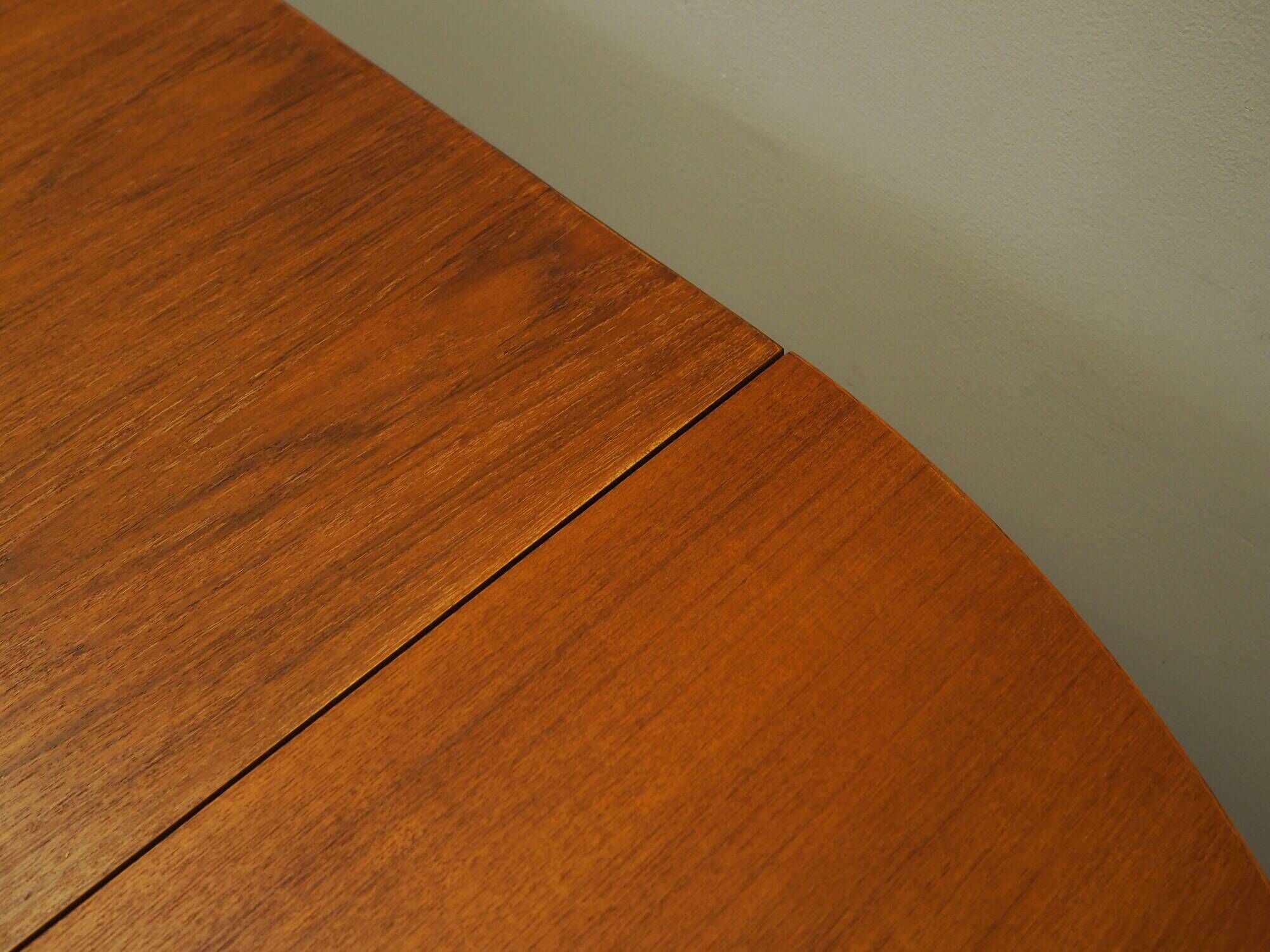 Round teak table, Danish design, 1970s, production: Denmark