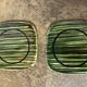 Pair of ceramic coasters from Saint Clément, 1950