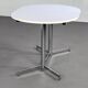 Table de repas ovale et extensible des années 50 chrome et formica