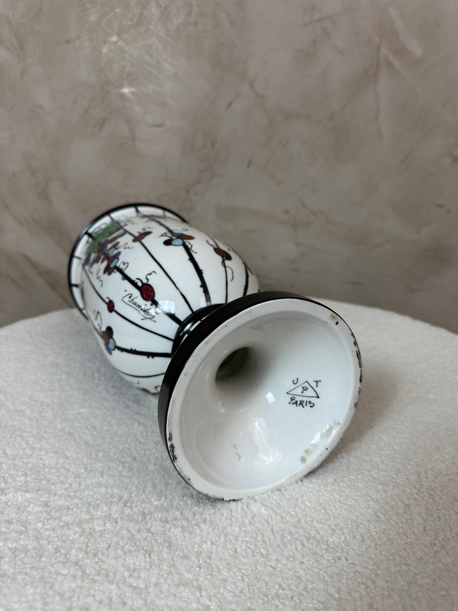 Art Deco vase signed