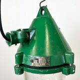 Green Industrial Cast Aluminium Explosion Proof Lamp, 1970s