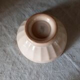2 bowls Digoin Sarreguemines pink beige
