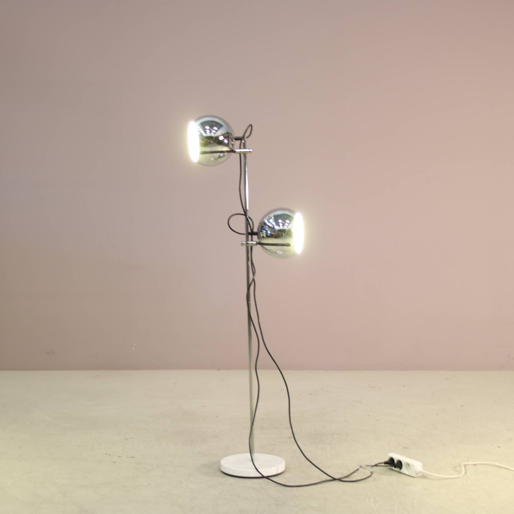 1970s Floor lamp with ball shades from the Netherlands