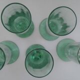 Set of 5 Daum champagne flutes
