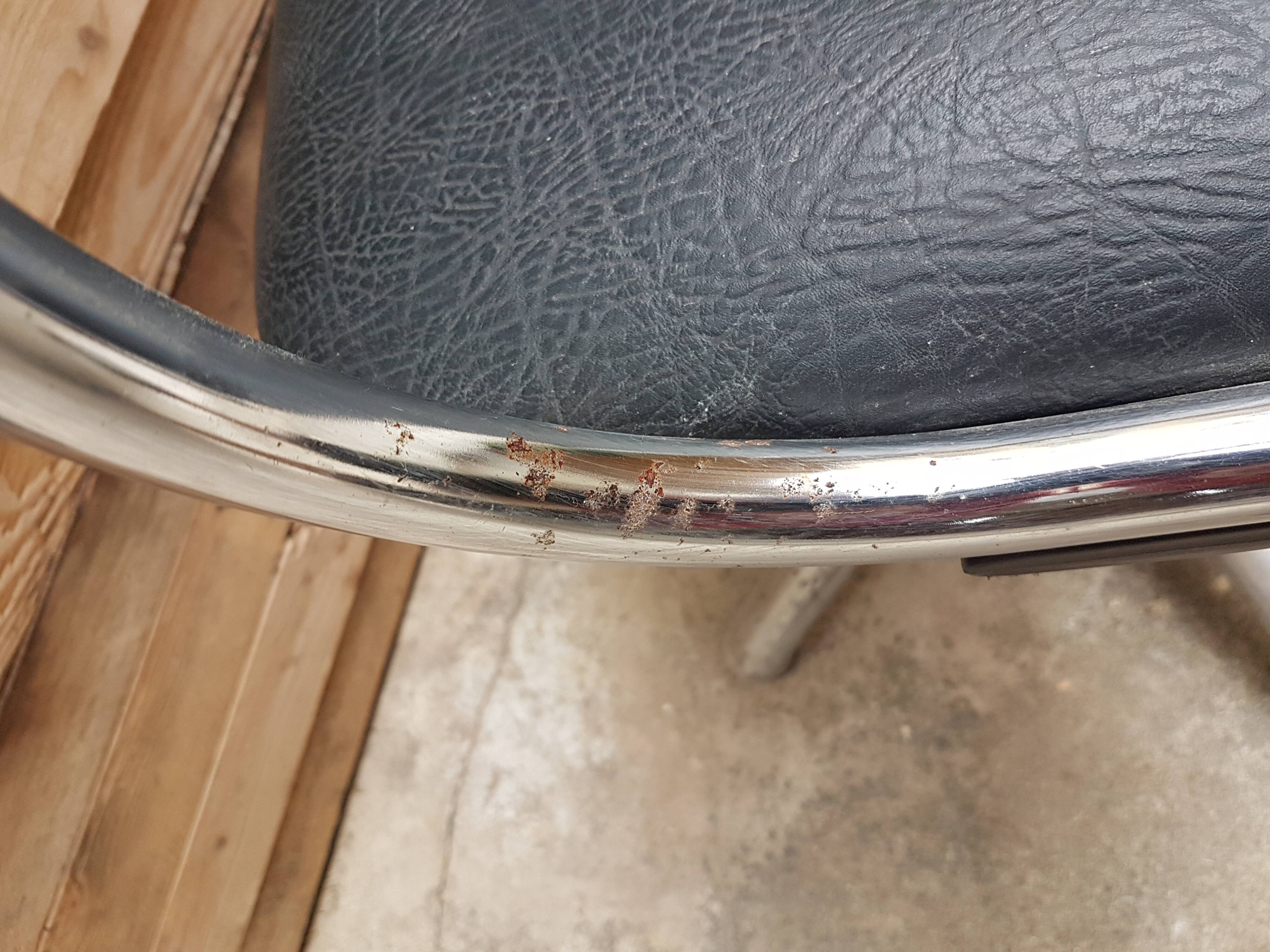 Three hairdresser chairs by designer Maletti 1979