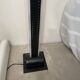 Postmodern Italian metal and plexiglass floor lamp, 1980