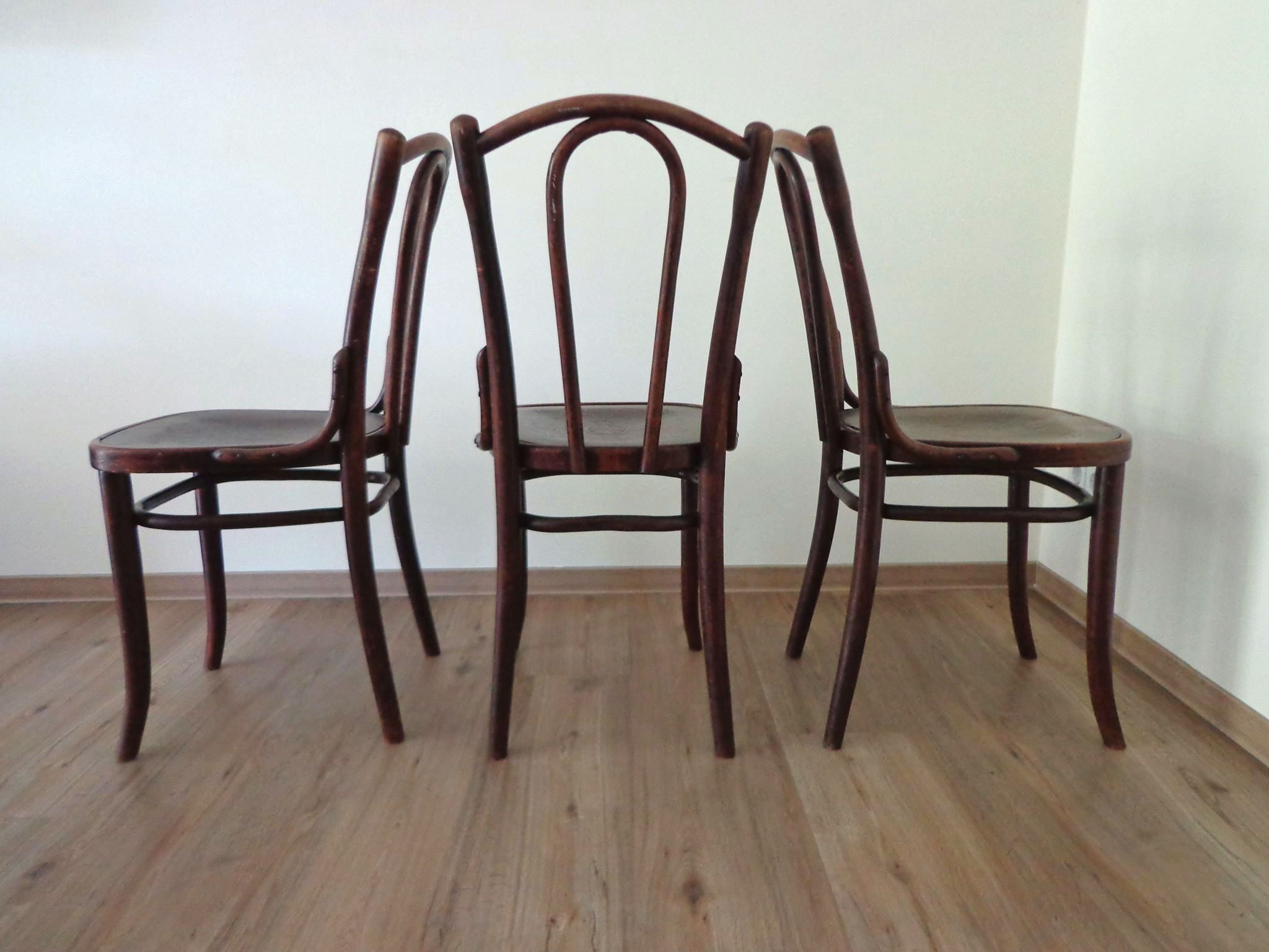 Dining Chairs from Thonet No. 23, 1930s,
