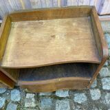 2 Art Deco bedside tables from the 1960s in walnut.