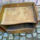 2 tables de chevet art déco 1960 en noyer