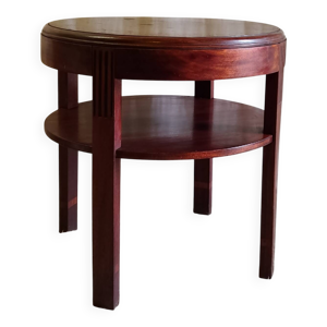 Table d'appoint art-déco - bois massif