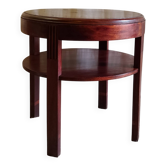 Table d'appoint Art-déco en bois massif - années 40/50