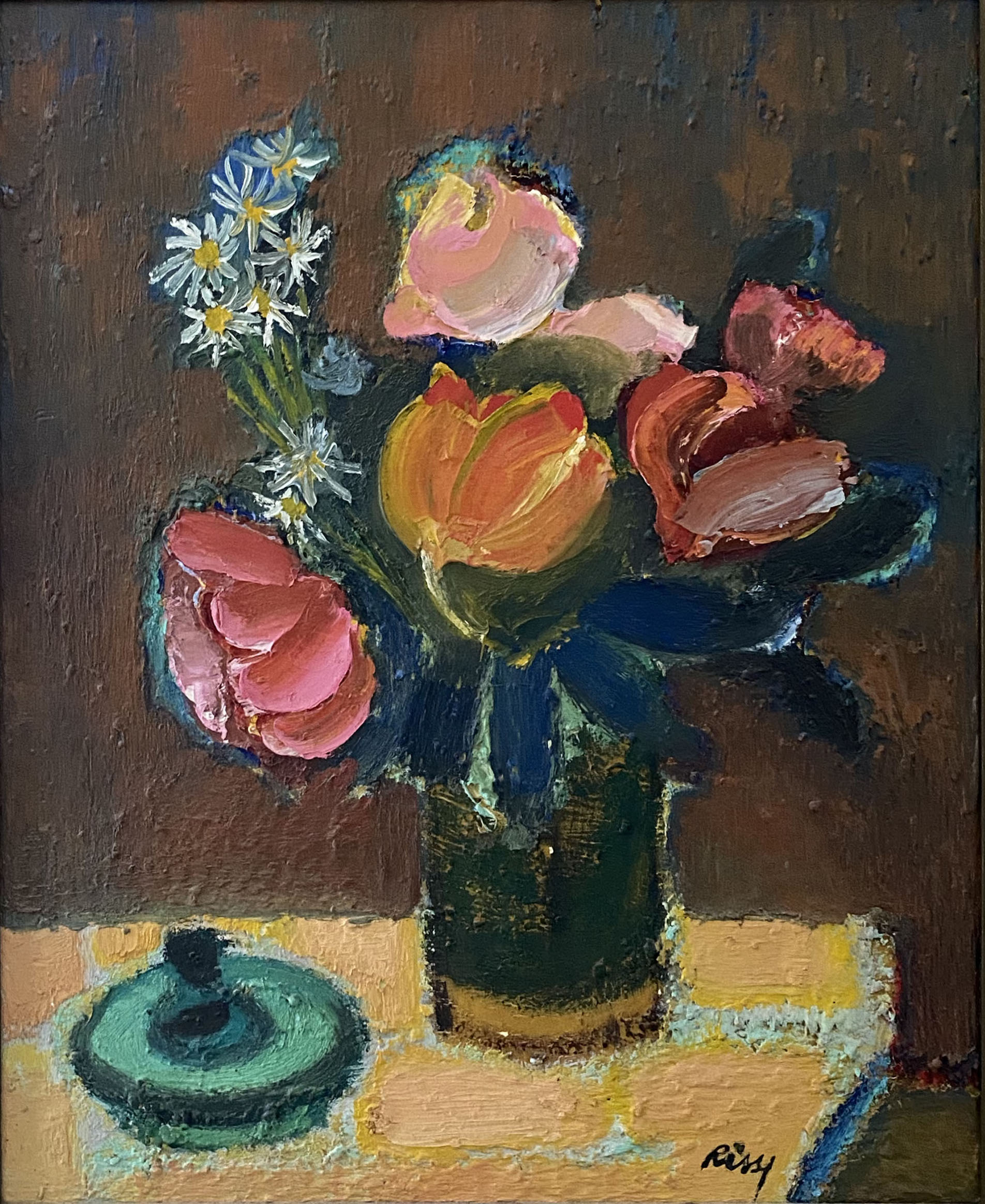 The bouquet by Ernest Risse HST framed