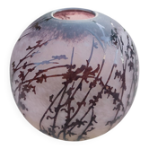 Vase boule en pâte de verre