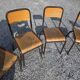 11 school chairs from the 70s