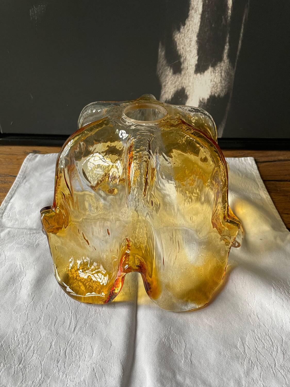 Vintage glass pendant light