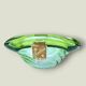 Ashtray / pocket tray Murano F.lli Toso “Chambord” green, 1960s
