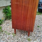 Old vintage chest of drawers with compass foot