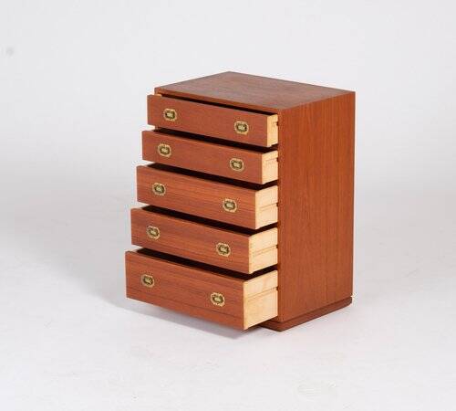 Mid-Century Modern Danish Chest of Drawers in Teak by Henning Korch, 1960s