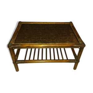 Table de salon en bambou, - rotin