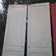 3 large old Haussmann-style wardrobe doors 19th century H260cm