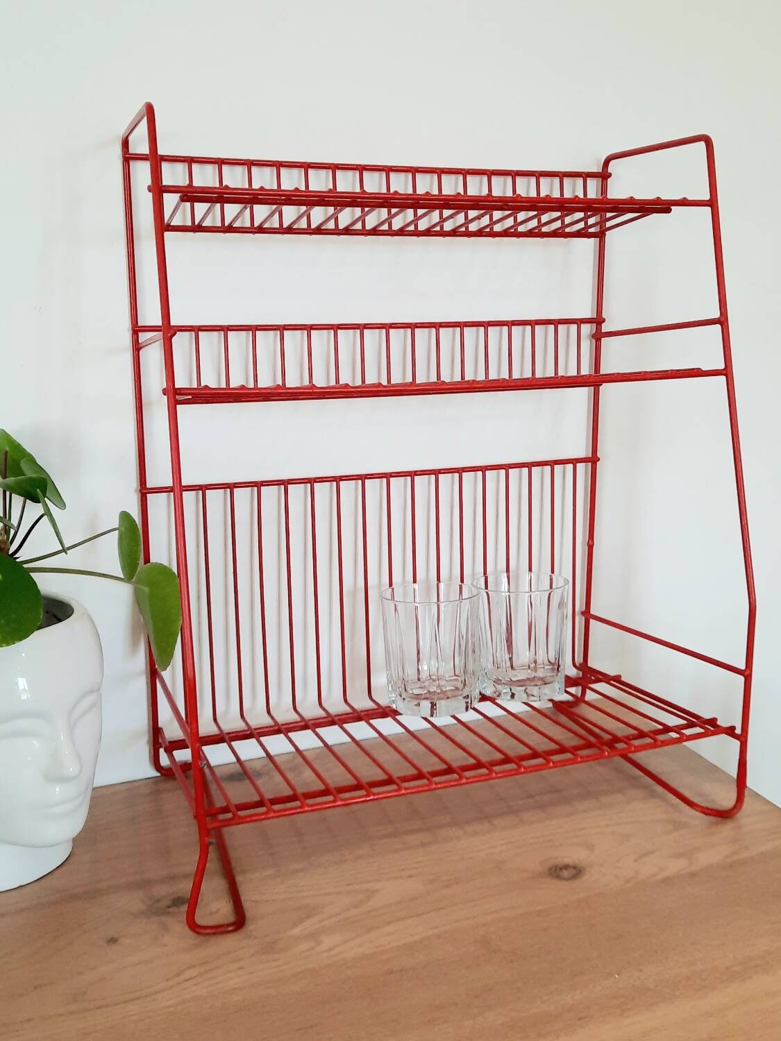 Vintage metal shelf