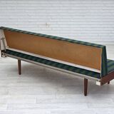 1970s, Danish daybed, furniture wool, solid teak wood, original condition.