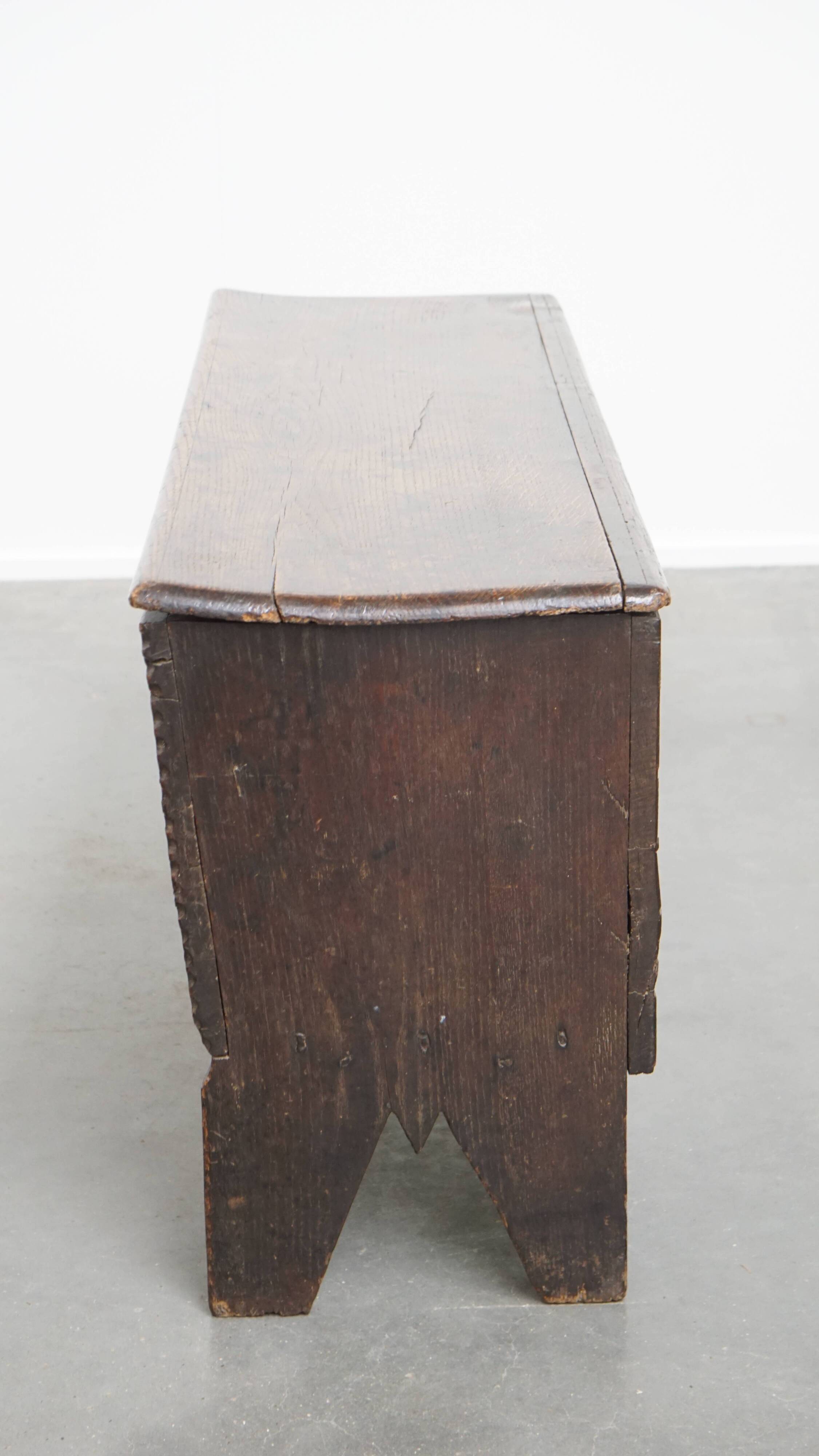 17th-century English oak antique chest