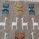 Handmade multicolored Berber pattern kilim rugs 70x120cm