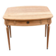 Louis XV extendable round dining table renovated in raw solid wood