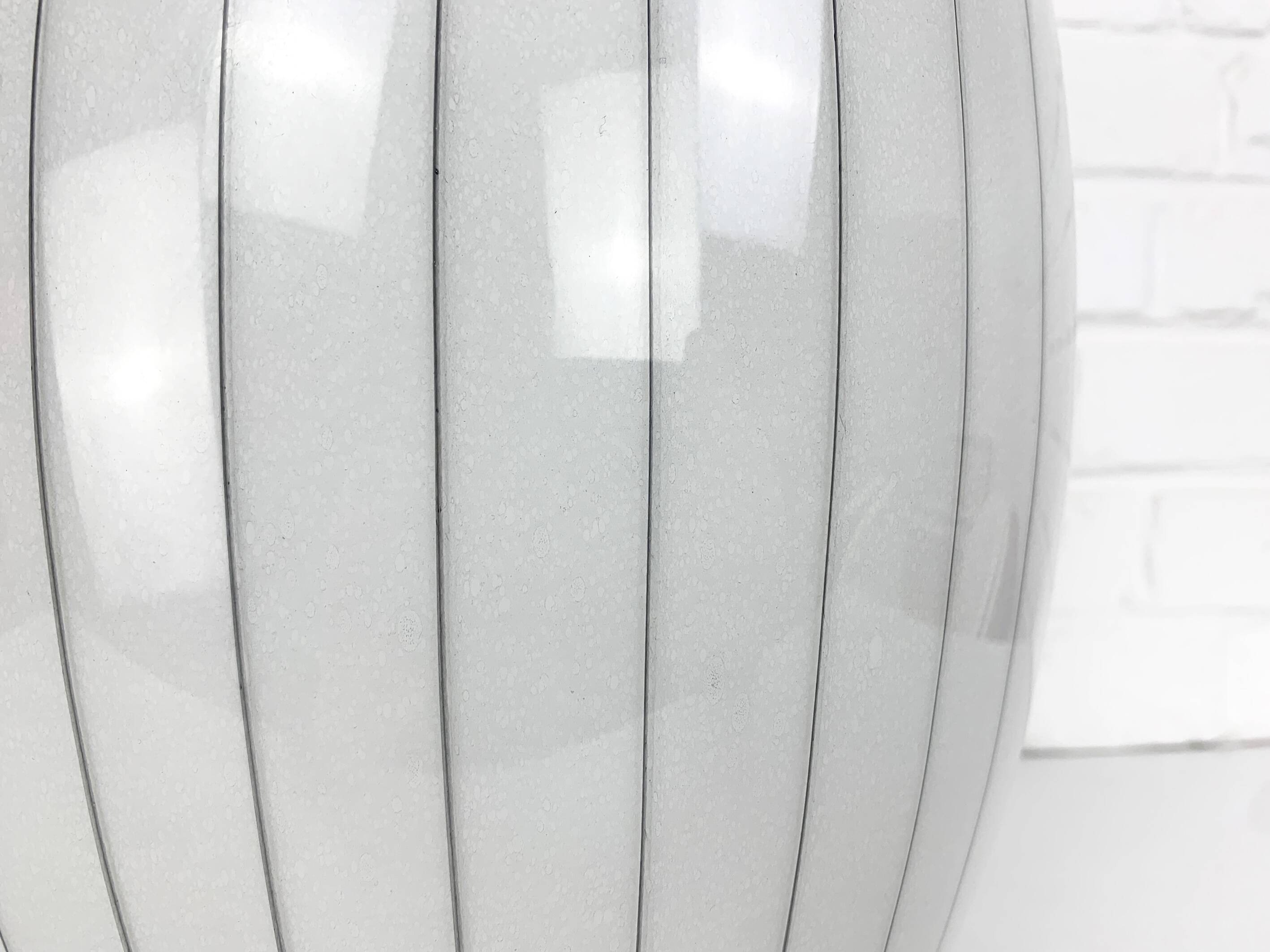 Large Murano glass table lamp with lined pattern 1950-60