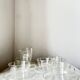 Vintage Glass Borosilicate Tea Set cups by Ilse Decho for Schott Jena, DDR