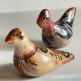 Couple BIRDS Handmade Ceramics MEXICO