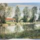 Oil painting on canvas by an artist from the Rhône.