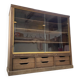 XXL oak display cabinet furniture