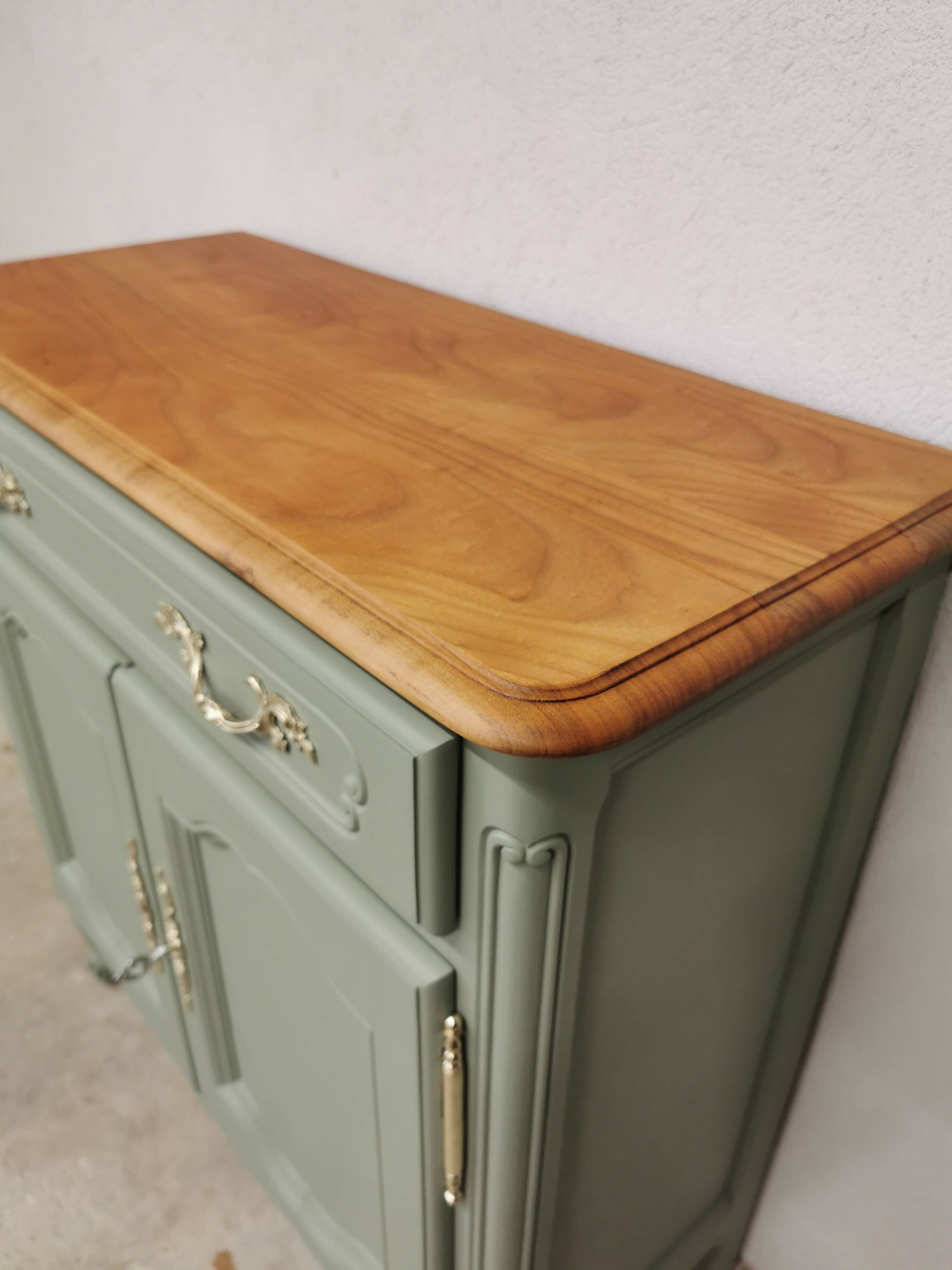 Vintage buffet in cherry wood refurbished