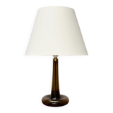 Vintage Danish table lamp model Fleur in glass by Michael Bang for Holmegaard, 1970s.