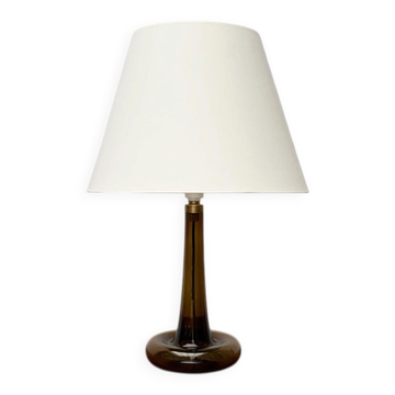 Vintage Danish table lamp model Fleur in glass by Michael Bang for Holmegaard, 1970s.