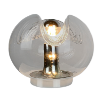 TA21 Futura wavy glass table lamp by Peill and Putzler 1960