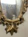 Golden wood mirror, italy early 20th century - 75x44cm