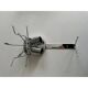 Italian “Poliedri” Murano Glass Wall Sconce Pair in Venini Design