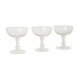 Set of 3 glasses of champagne, vintage