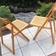 Pair of folding chairs Scandinavian style 60/70