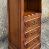 Bedside table, chest of drawers, occasional furniture, wood, vintage, 1960s.